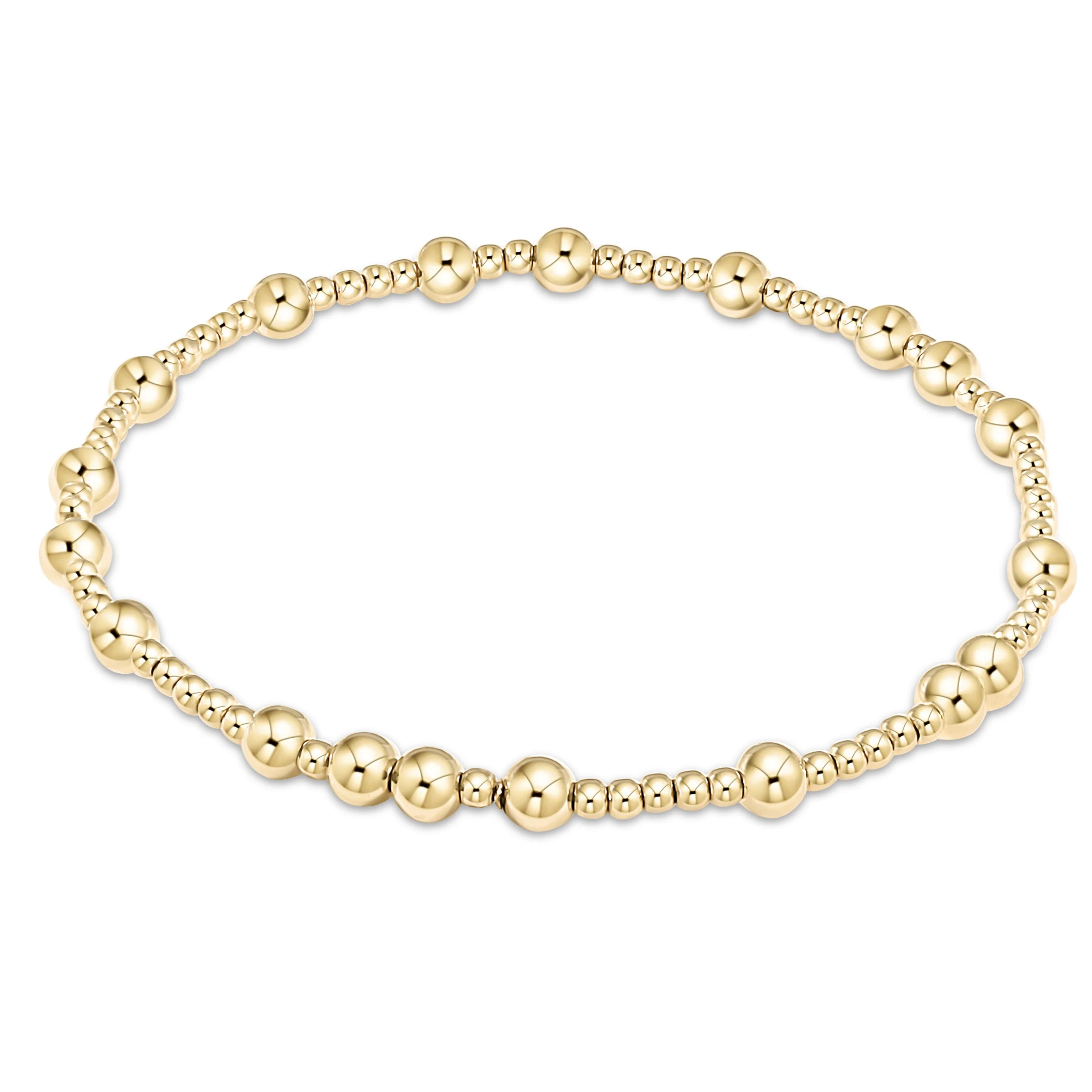 enewton egirl hope unwritten 4mm bead bracelet, gold