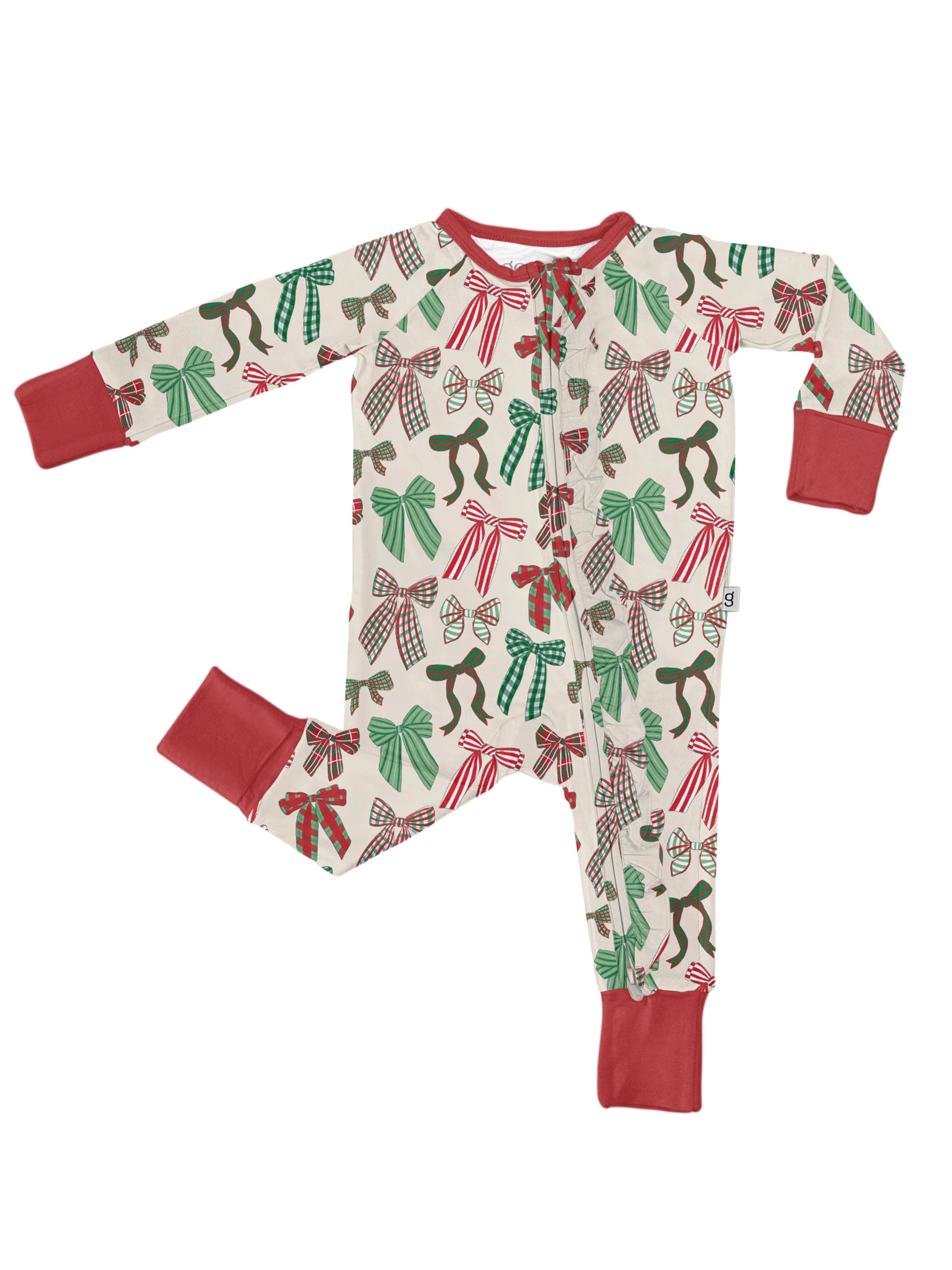 Convertible Zip PJ, Holiday Bows