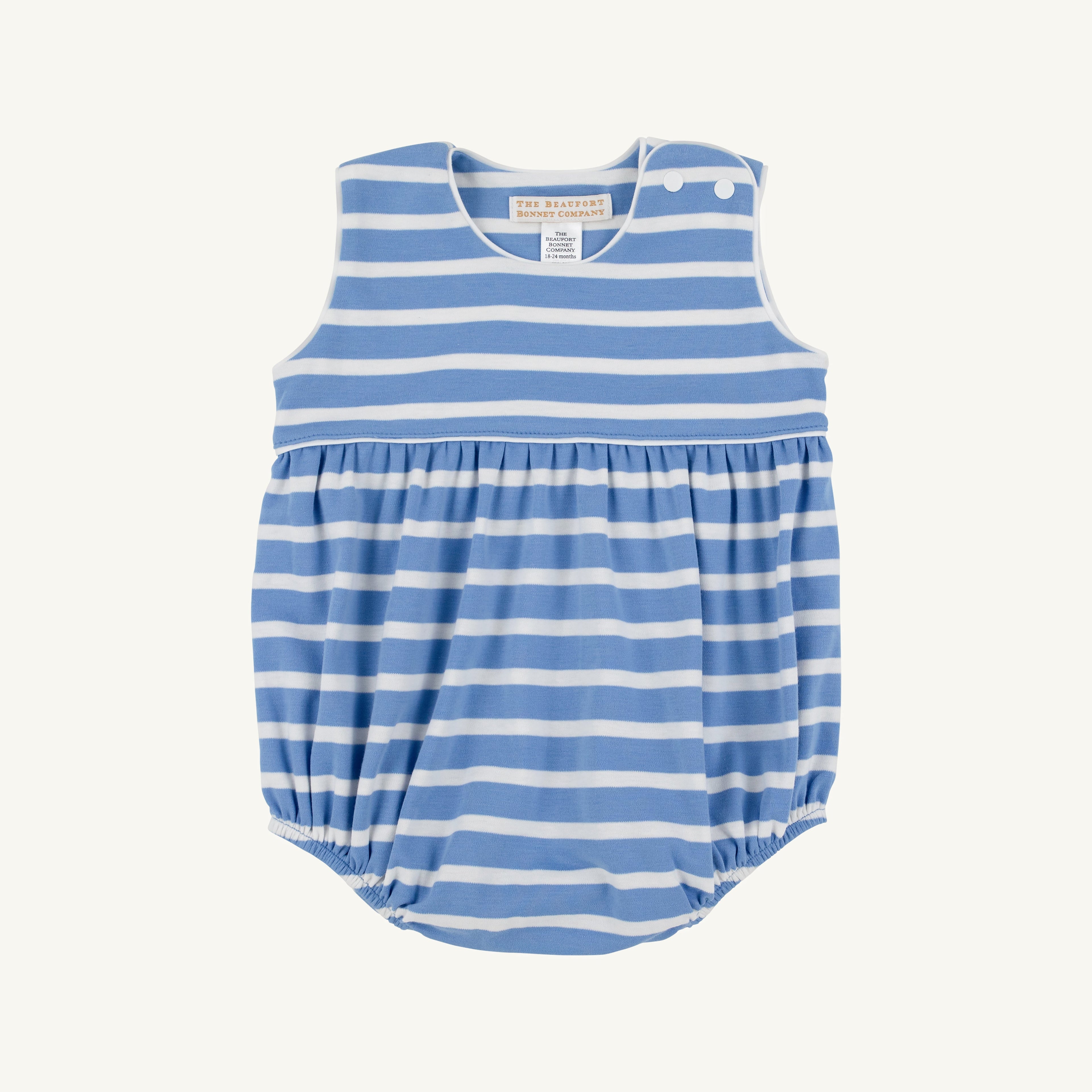 Barlett Bubble, Barbados Blue Stripe with Worth Avenue White