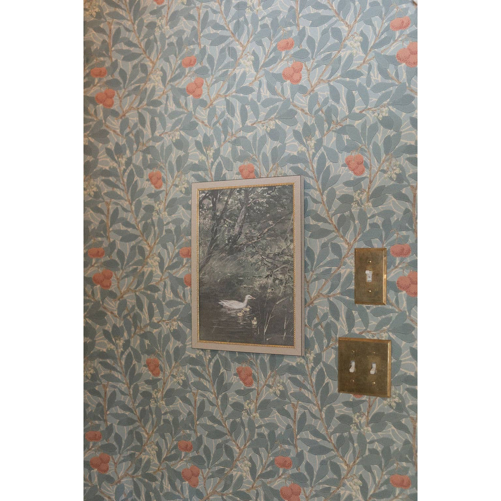 Duck & Ducklings Framed Antique Art