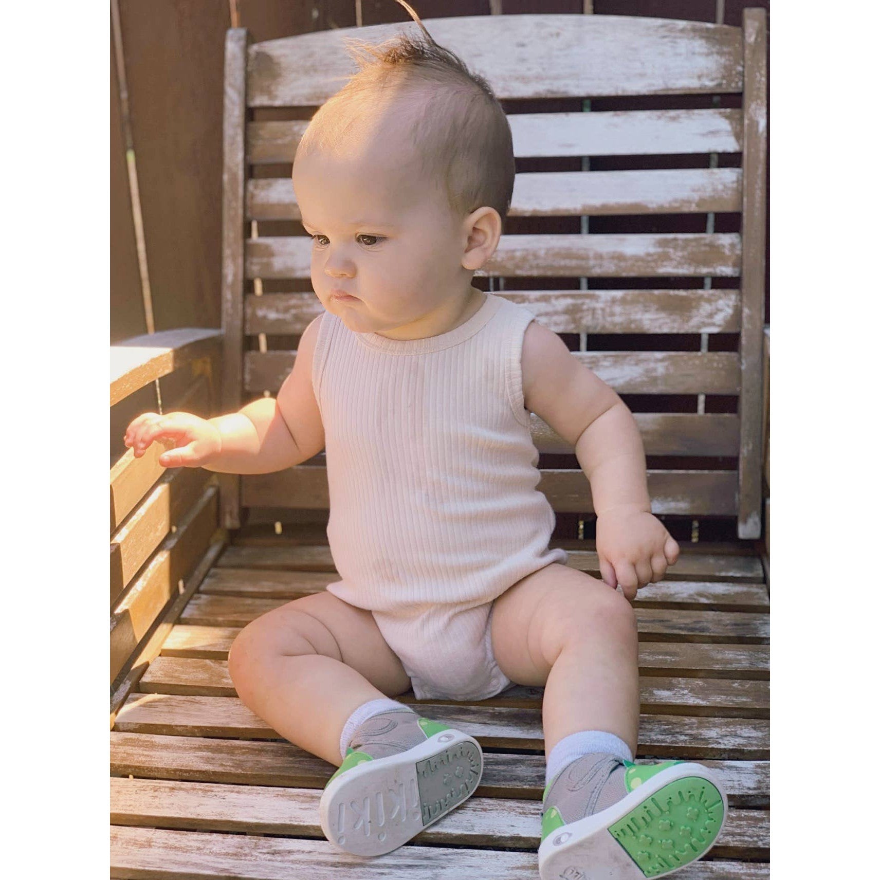 Presley, Organic Ribbed Bodysuit