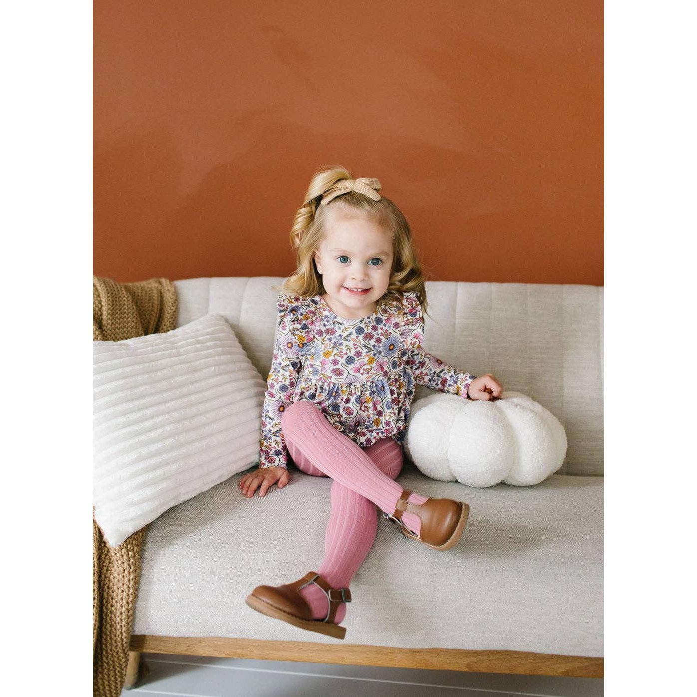 Ollie Jay Leah Romper in Plum Fields