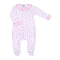 Baby Bows Printed Ruffle Footie