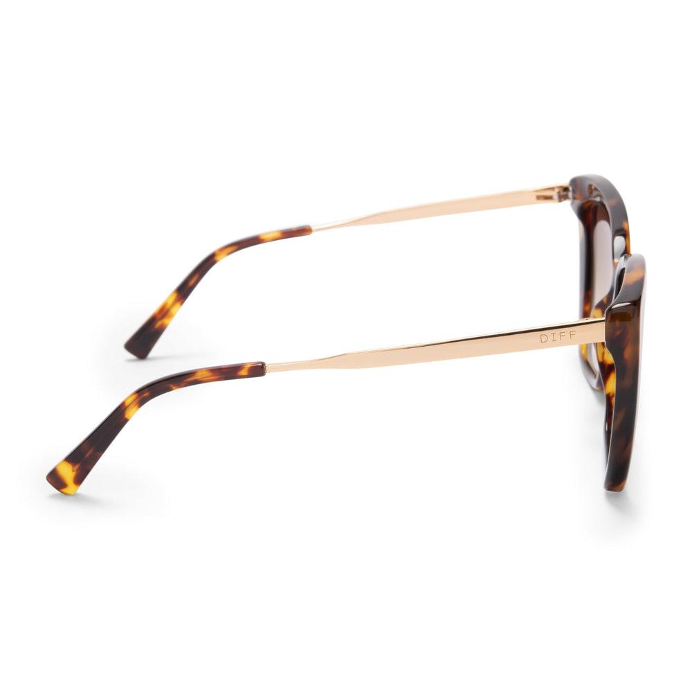 DIFF EYEWEAR Becky IV Amber Tortoise + Brown Gradient Polarized