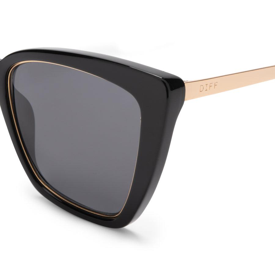 DIFF EYEWEAR Becky IV Amber Tortoise + Brown Gradient Polarized