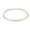 enewton classic blissful pattern 2.5mm bead bracelet, 3mm pearl