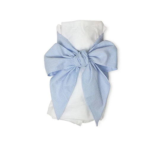 Bow Swaddle, Seersucker | Baby Shower Miranda Hovey