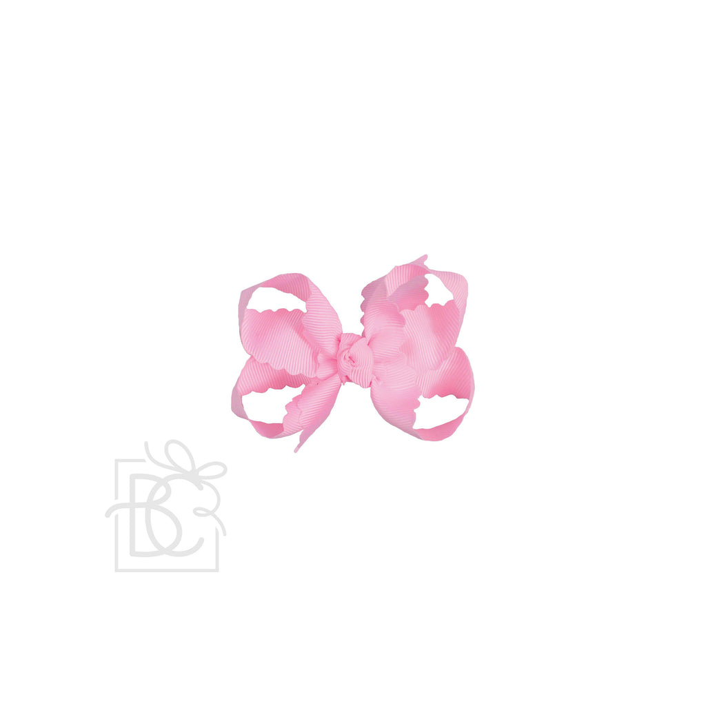 Scalloped Edge Grosgrain Hair Bow