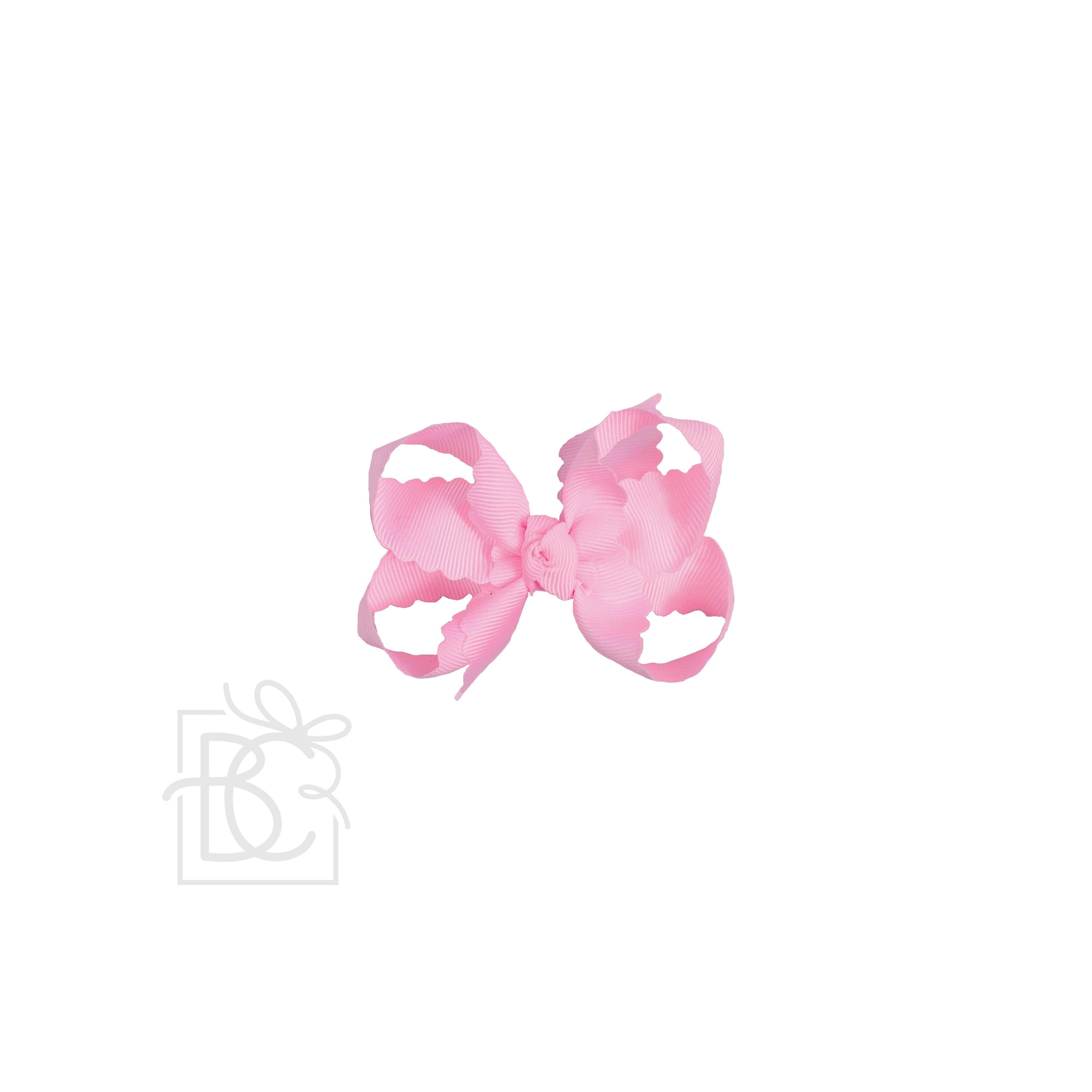 Scalloped Edge Grosgrain Hair Bow
