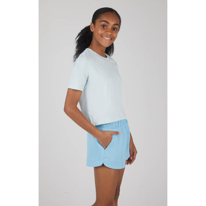 Girls Super Soft Boxy T Shirt and Scuba Short Set