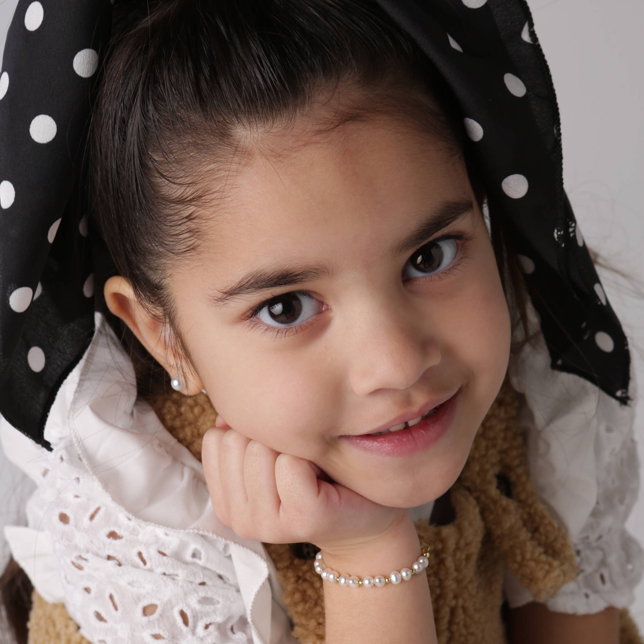 Cherished Moments Brynn, Girls 14K Gold-Plated Pearl Baby Bracelet Children's Jewelry
