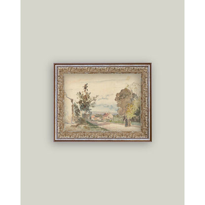 The Road From Versailles Framed Antique Art