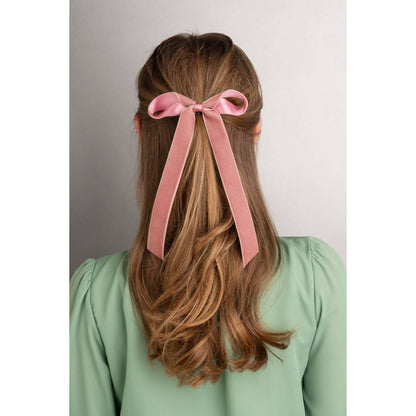 Velvet & Satin Long Tail Bow