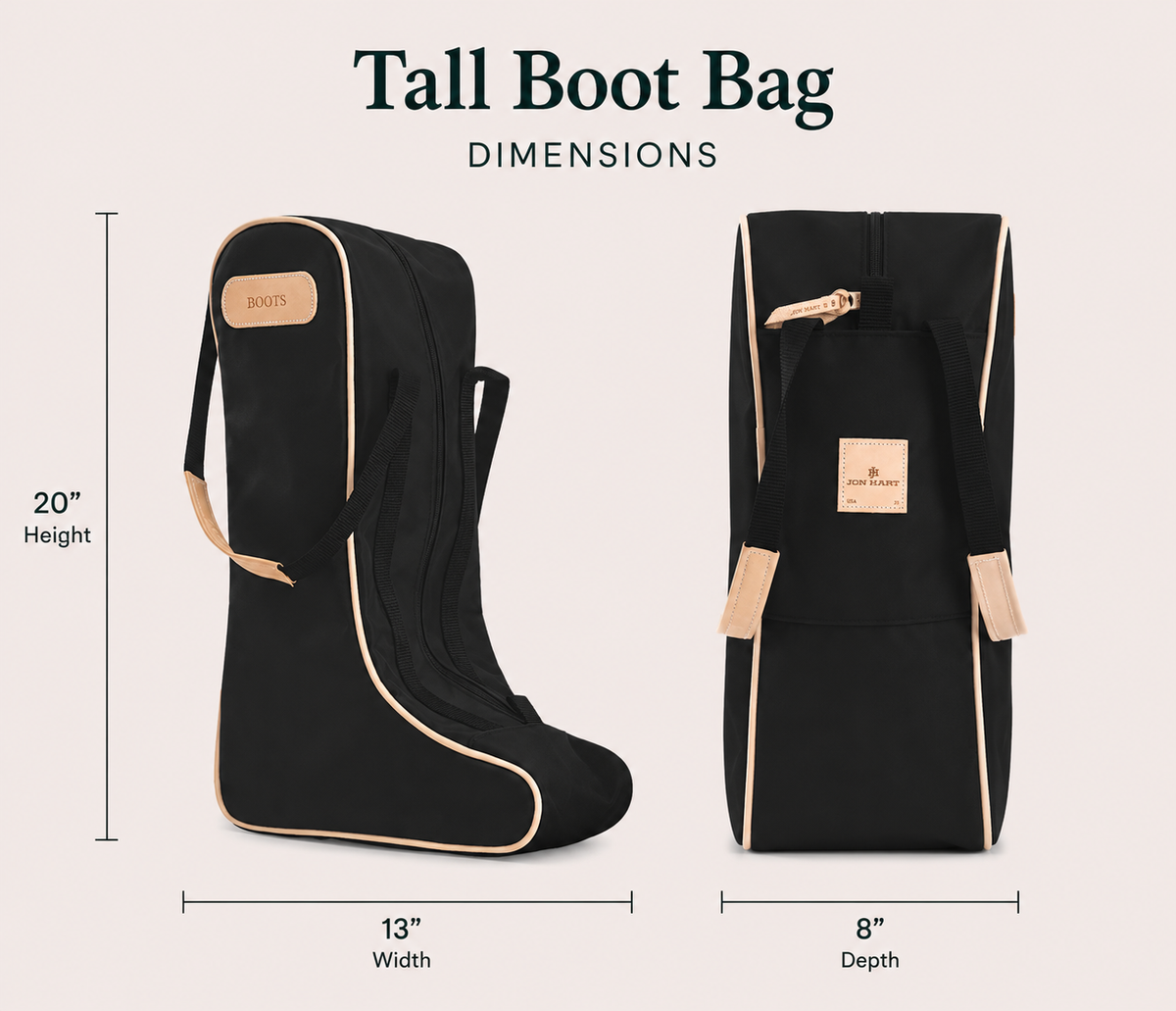 Jon Hart Design Tall Boot Bag