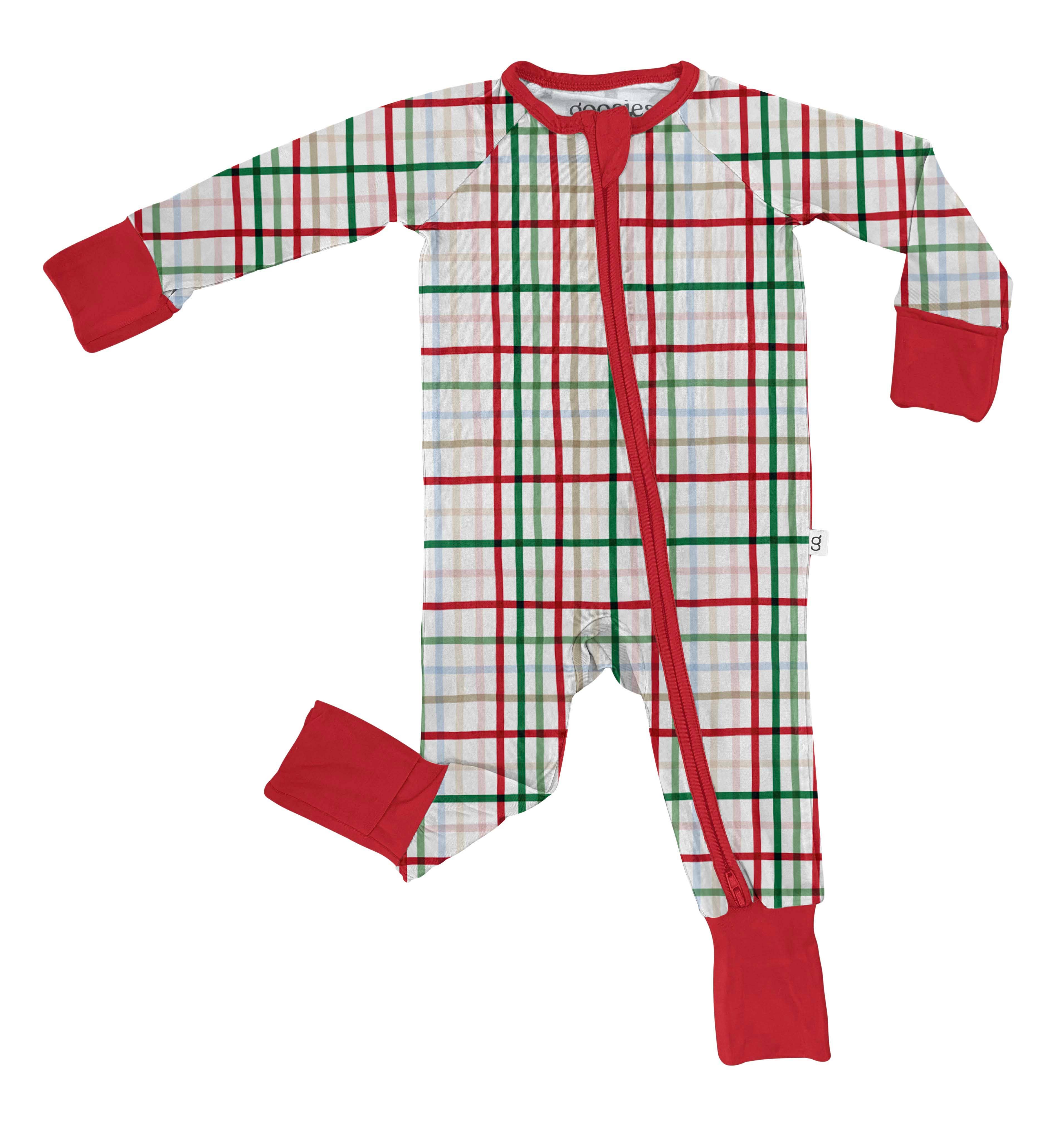 Convertible Zip PJ, Festive Plaid