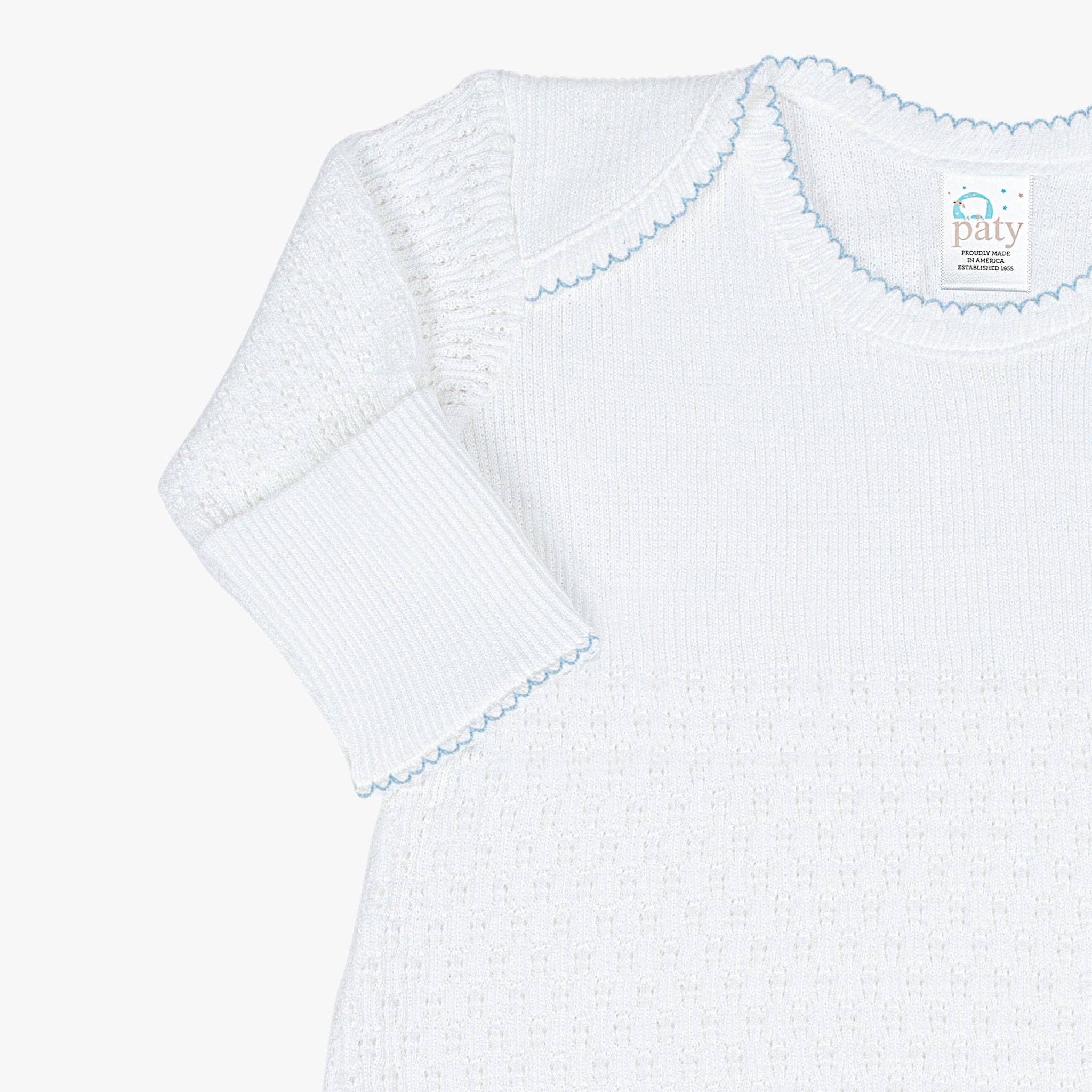 Paty Knit Overlap Shoulder Gown