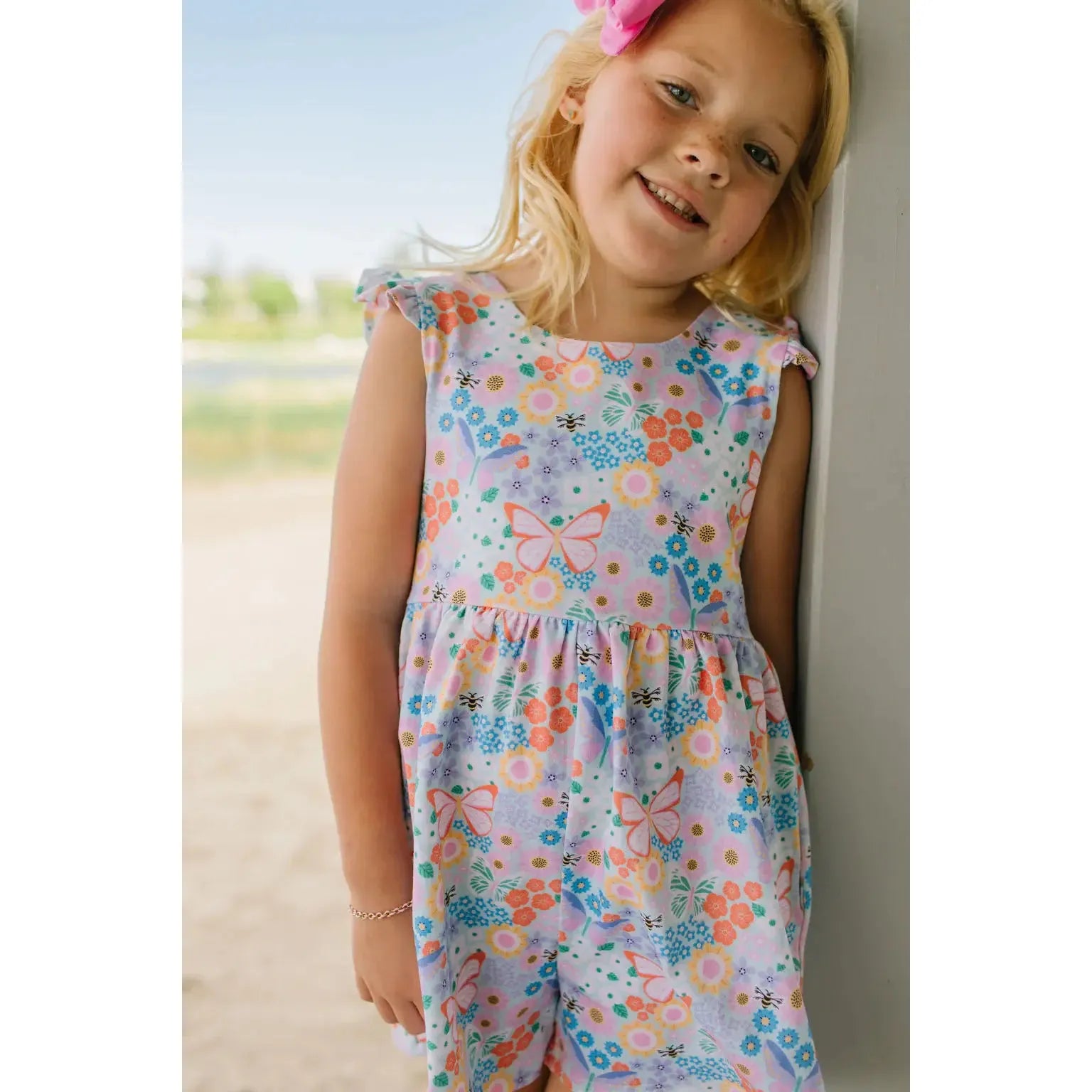 Ollie Jay Macie Romper in Butterfly Dream