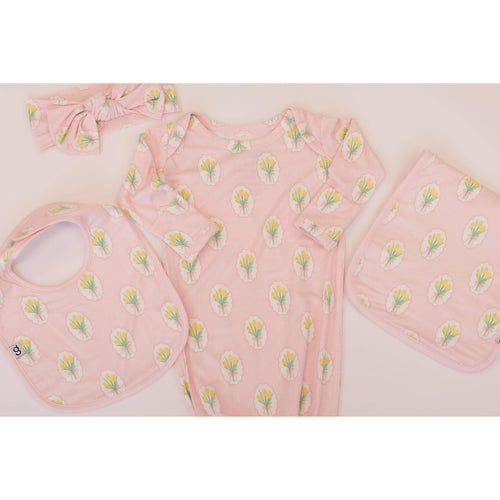 Bib Set, Fancy Tulips