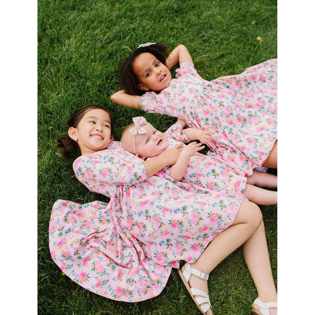 Ollie Jay Skirted Leo in Peach Bouquet