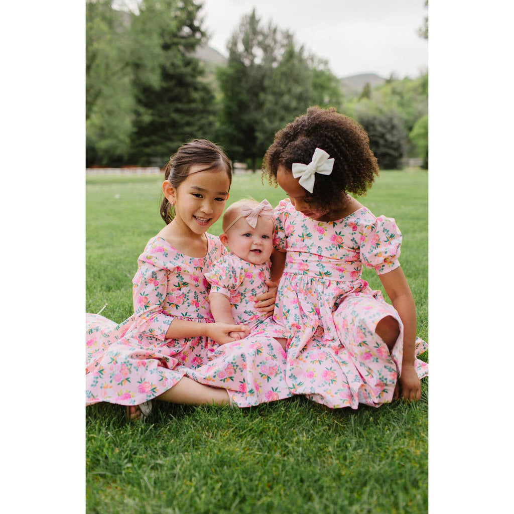 Ollie Jay Skirted Leo in Peach Bouquet