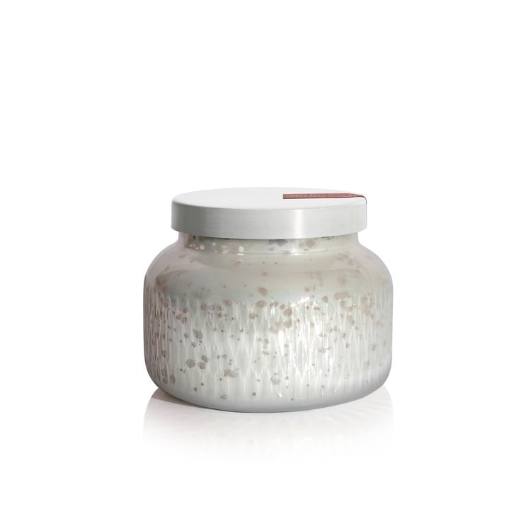 Tinsel & Spice Jar White Mercury Etched Signature Jar, 19oz