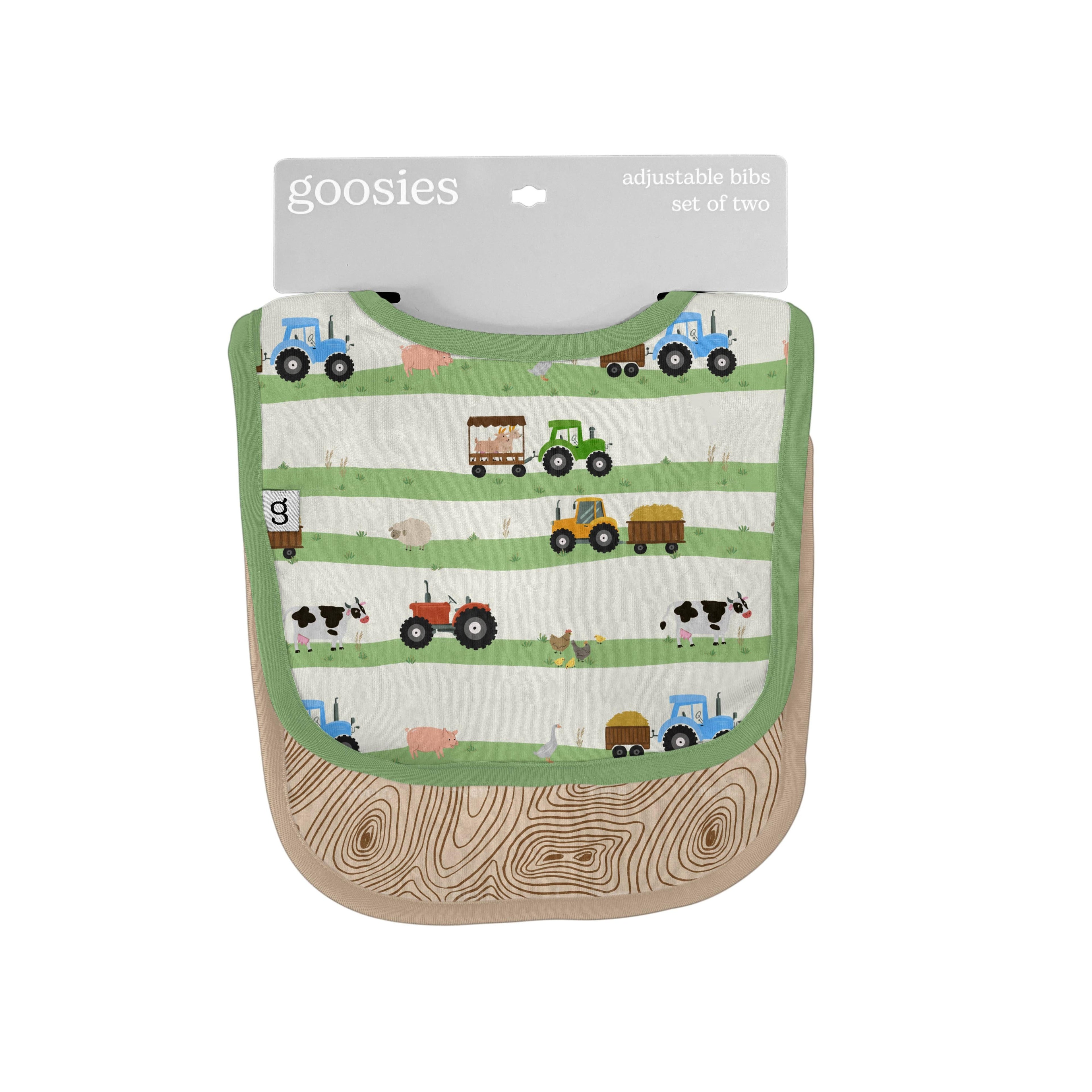 Bib Set of 2, Farm Stripes | Baby Shower Jaiden Whiteside