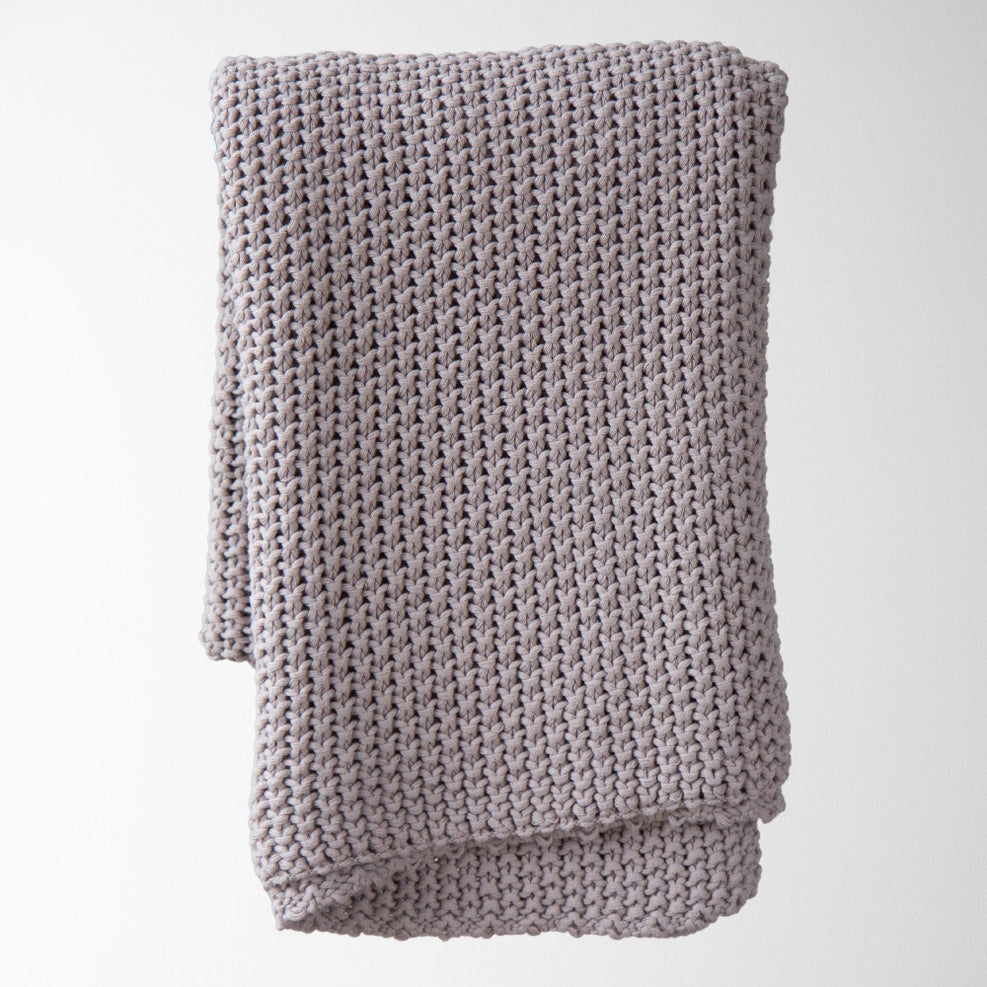 Chloe Cotton Chunky Knit Throw