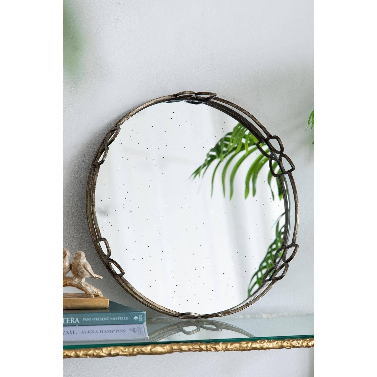 Round Mirror Tray - Large