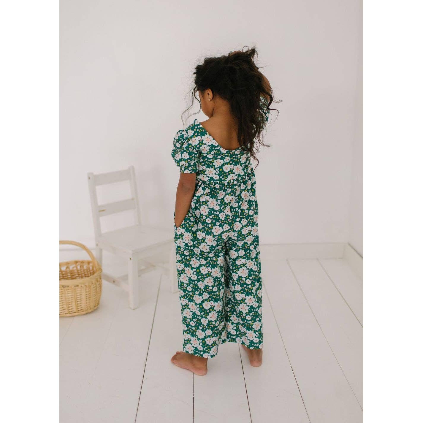 Ollie Jay Puff Leggy Romper in Canyon Flower