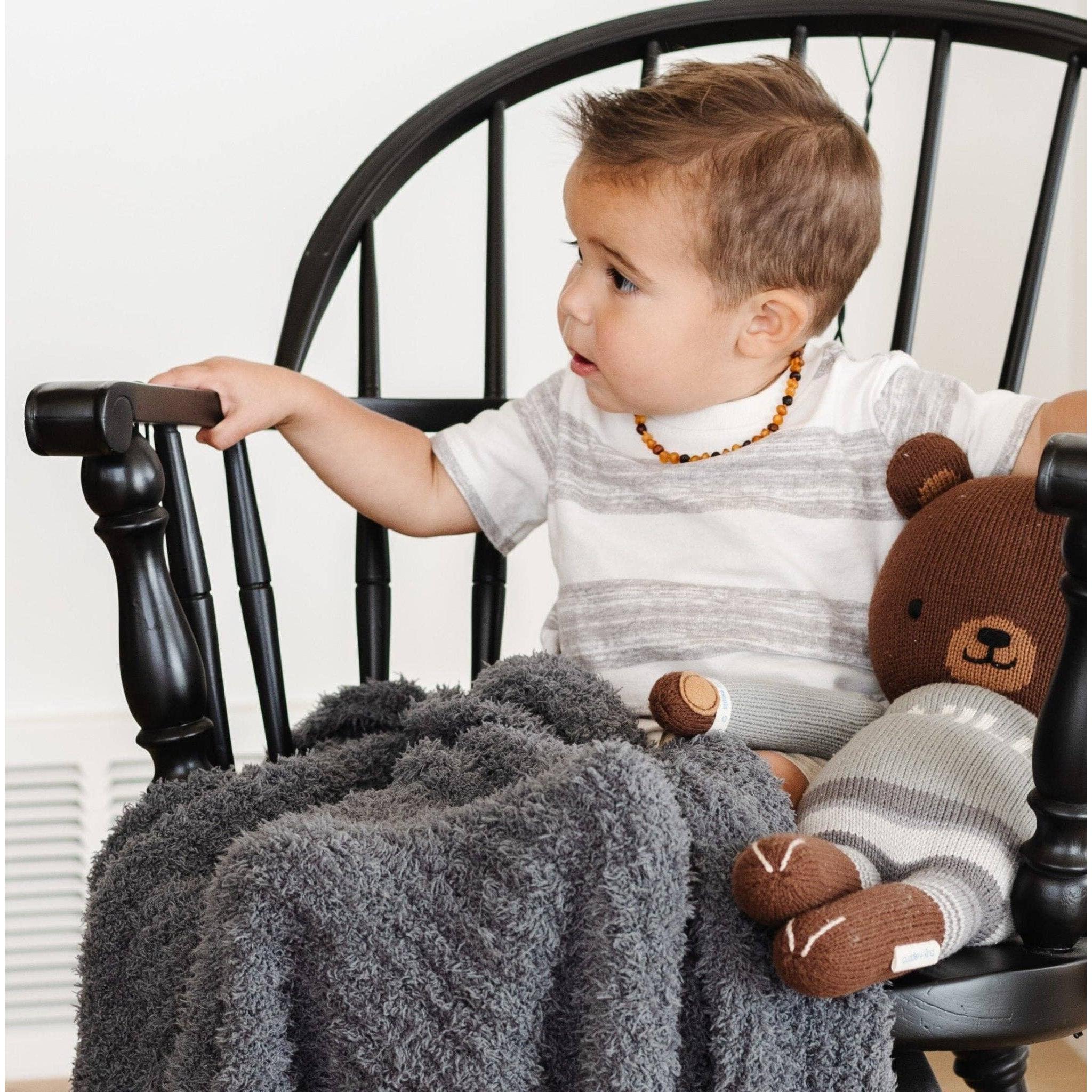 Ribbed Bamboni Mini Blanket