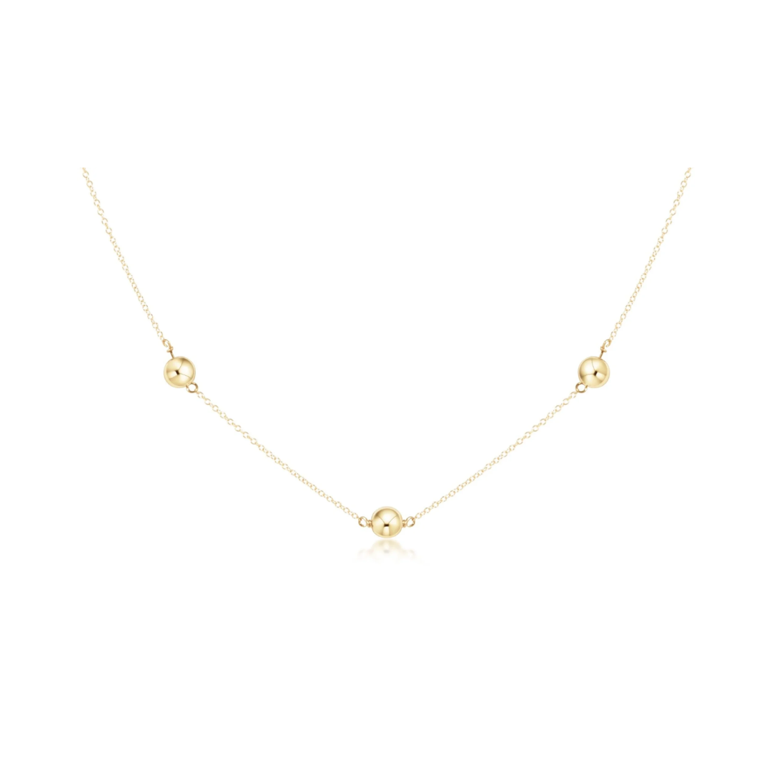 enewton.choker simplicity chain gold, classic 6mm gold