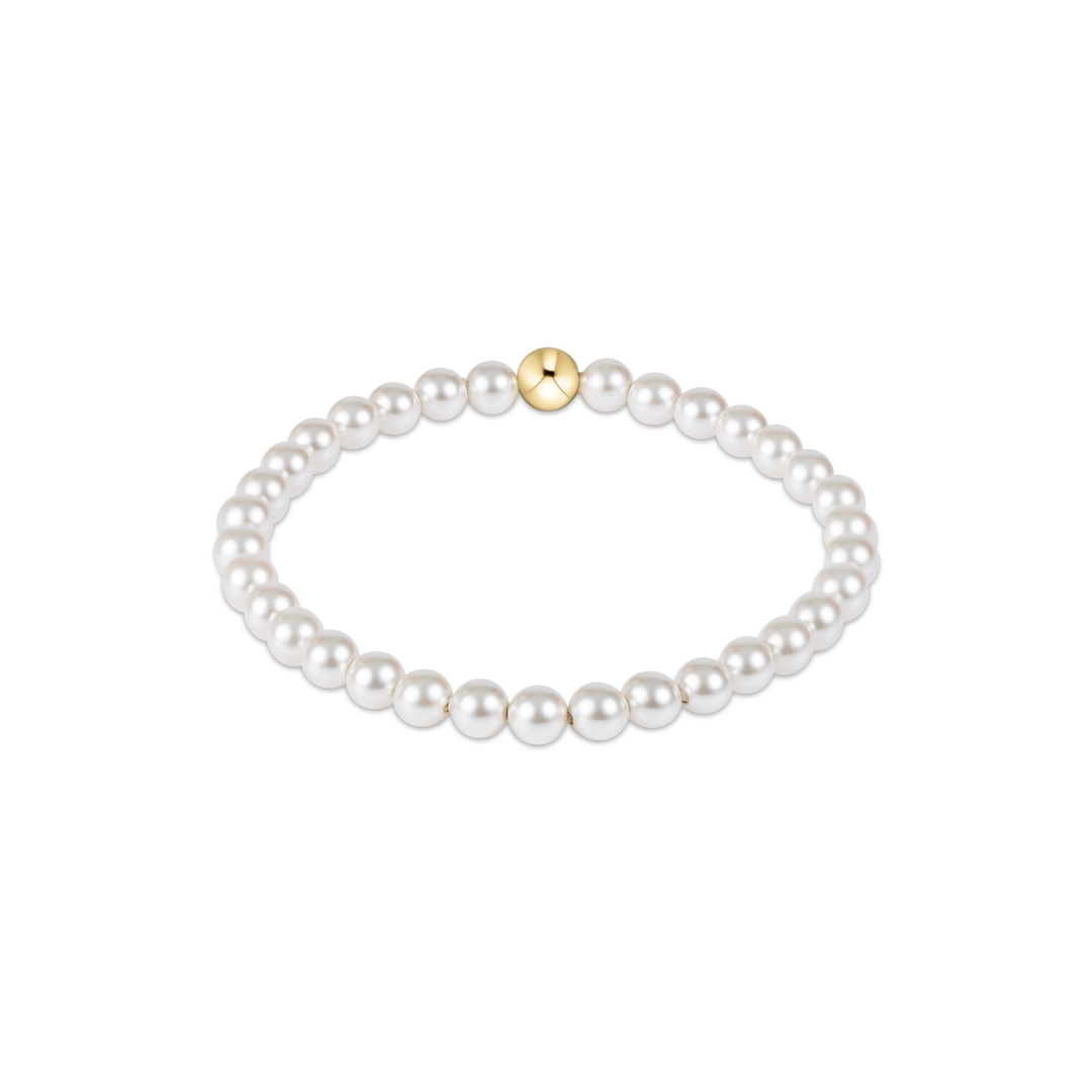 classic pearl 5mm bead bracelet