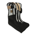 Jon Hart Design Clear Boot Bag - Black Coated Canvas