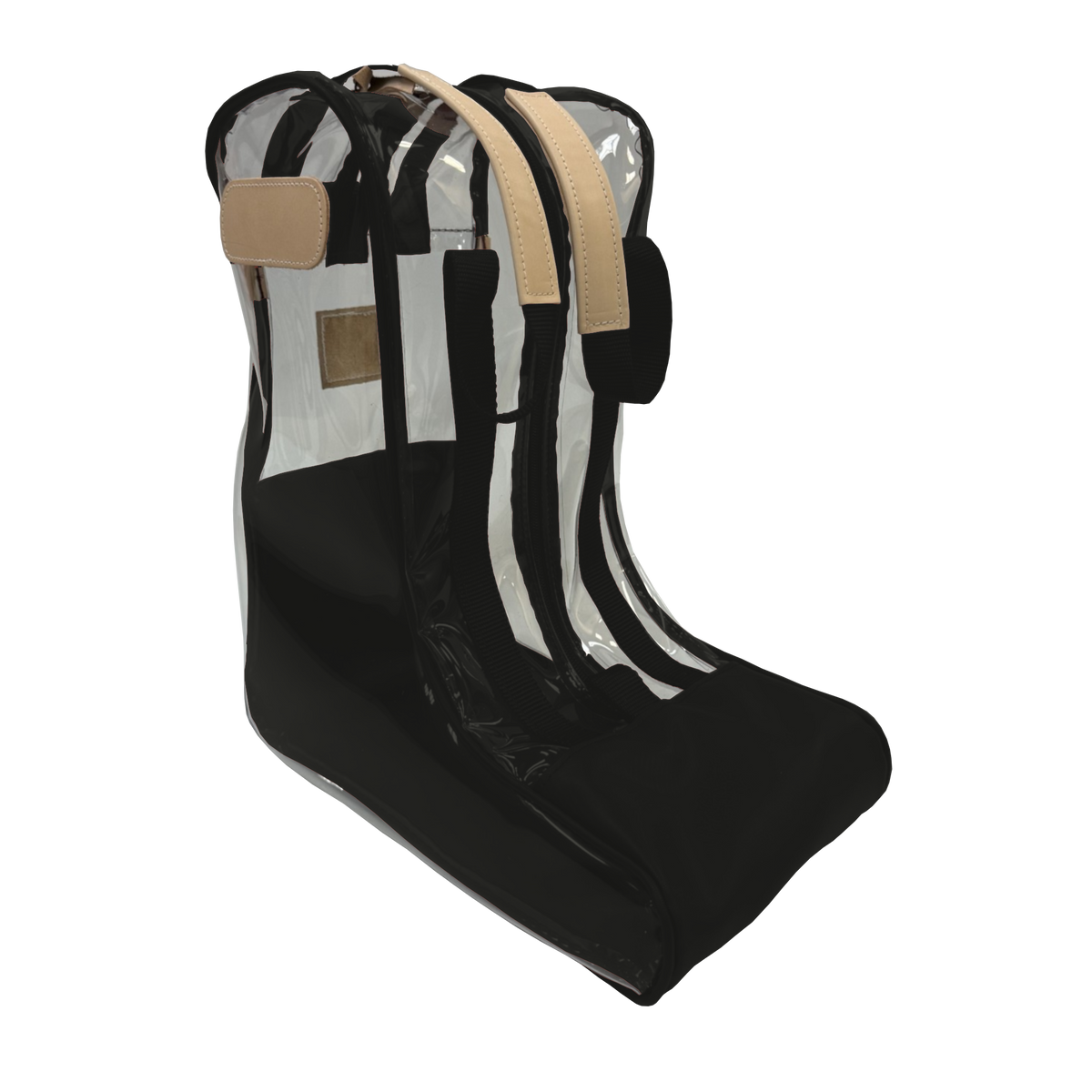 Jon Hart Design Clear Boot Bag - Black Coated Canvas