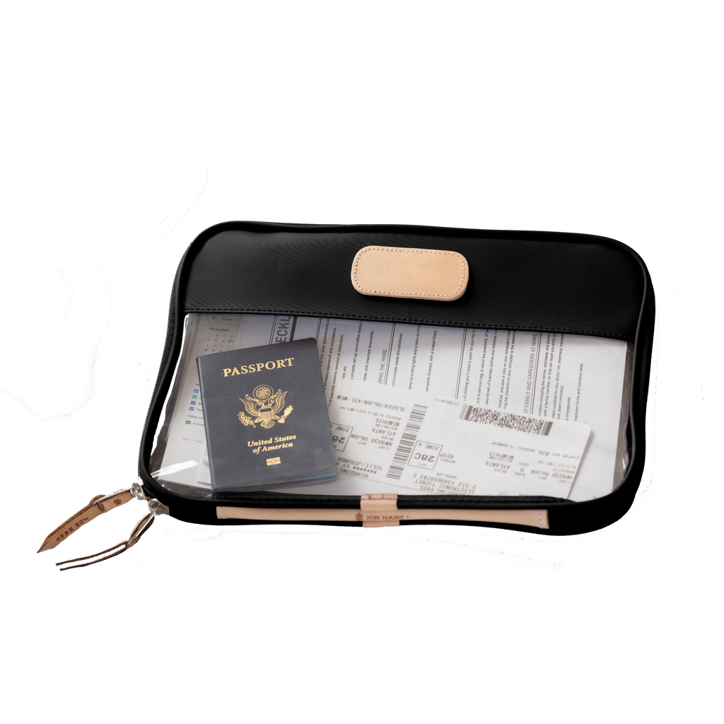 Jon Hart Design Clear Folio - Black