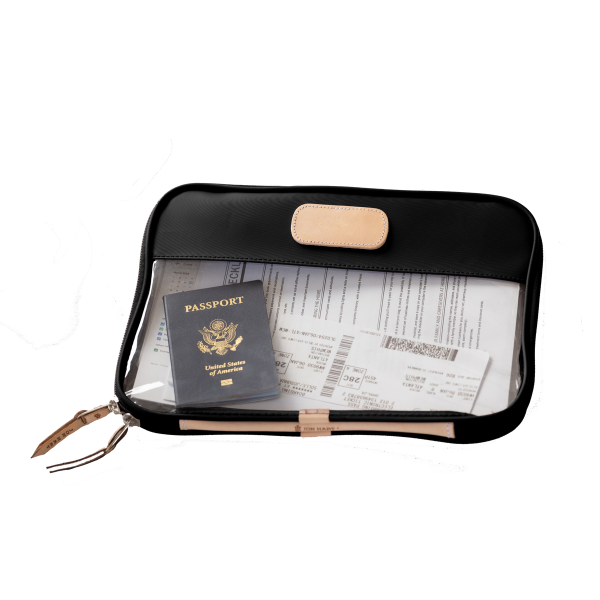 Jon Hart Design Clear Folio - Black