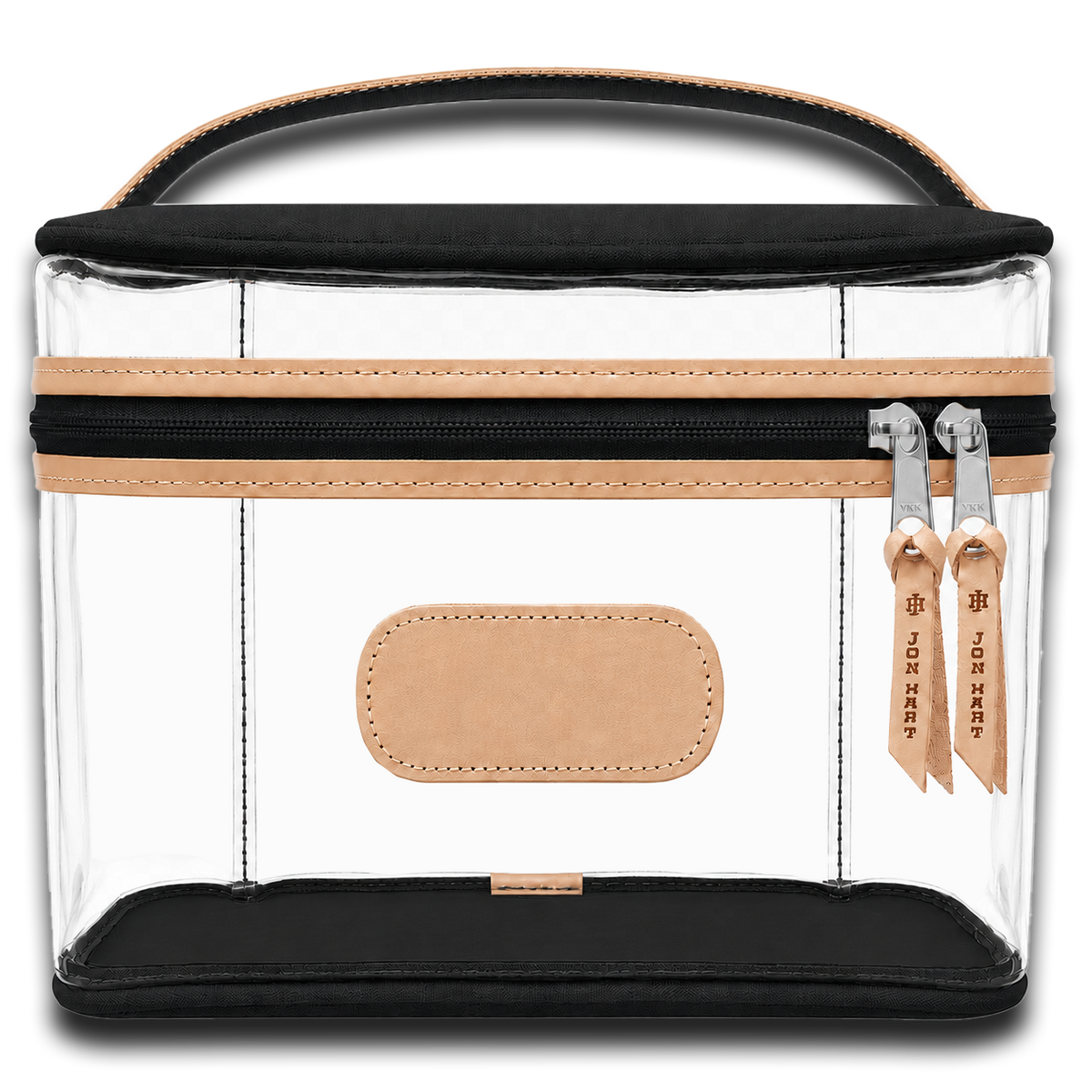 Jon Hart Design Clear Makeup Case - Black Coated Canvas