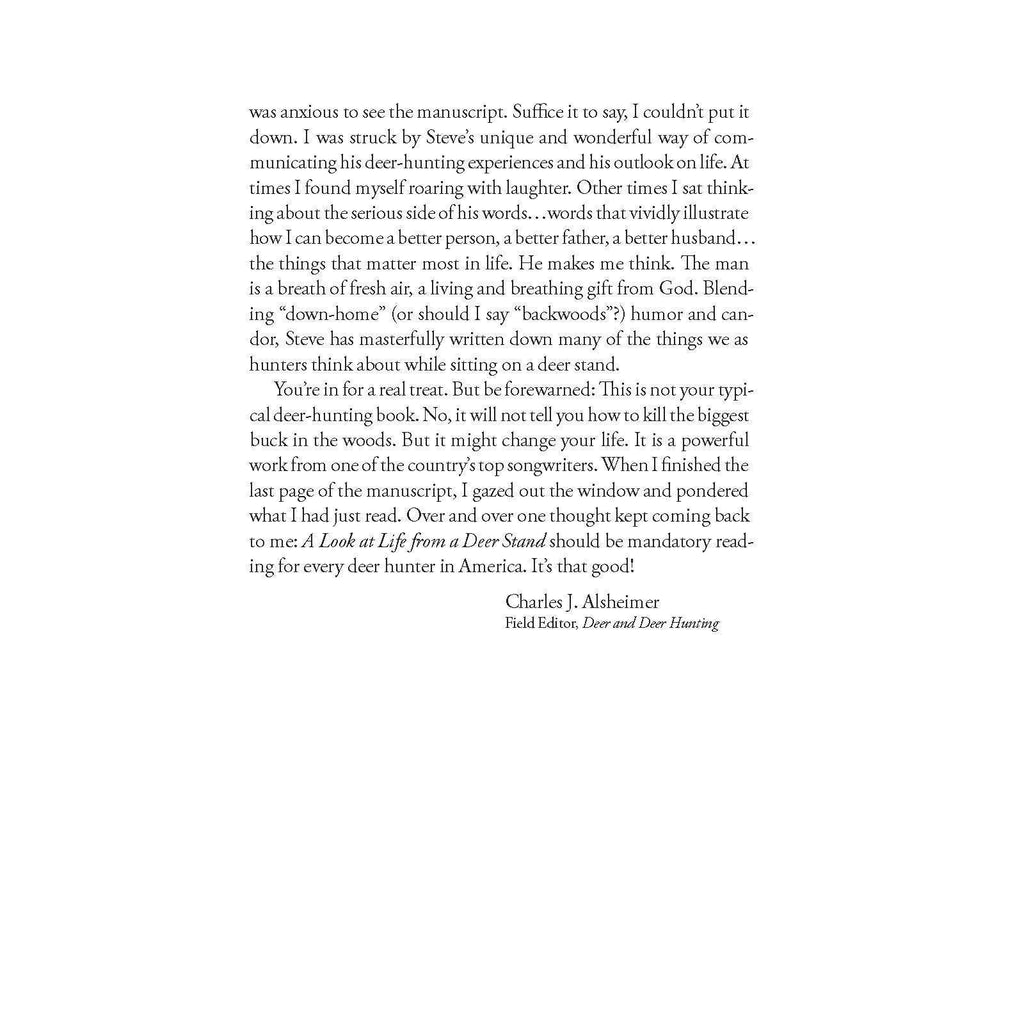 A Look at Life from a Deer Stand Deluxe Ed. Book - Outdoors
