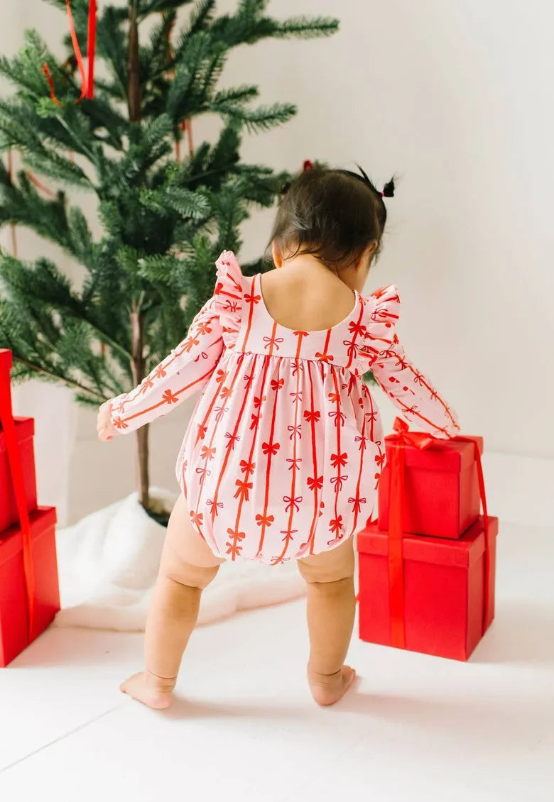 Leah Romper Dainty Bows