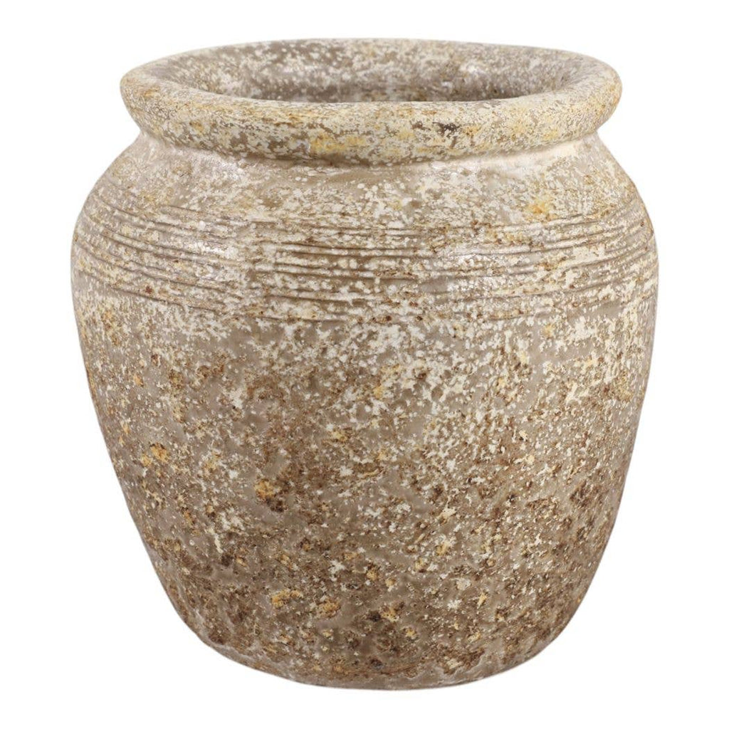Decorative Vase - Brown/Gold Terracotta Bud Textured, 5.25 in.