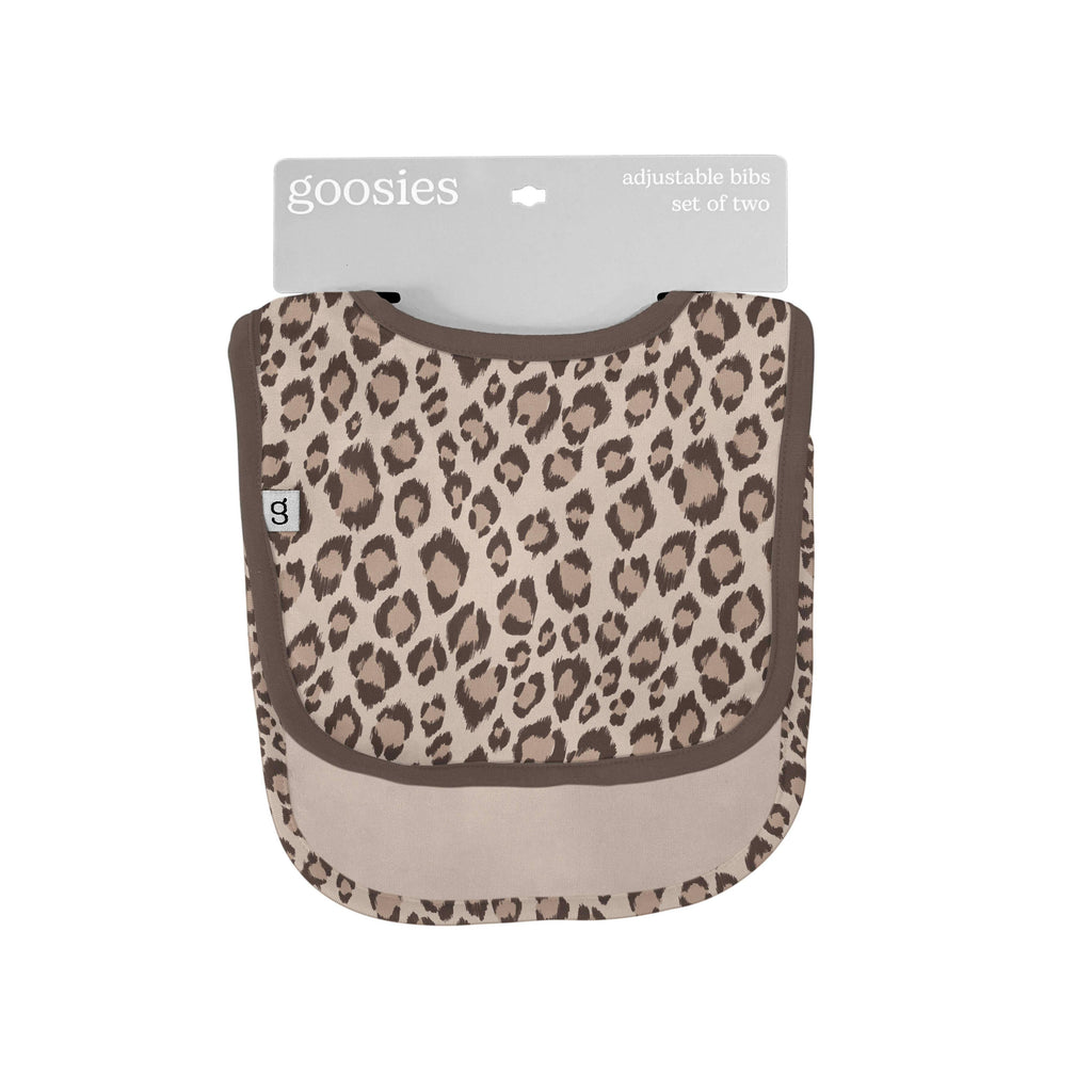 Bib Set of 2, Classic Leopard