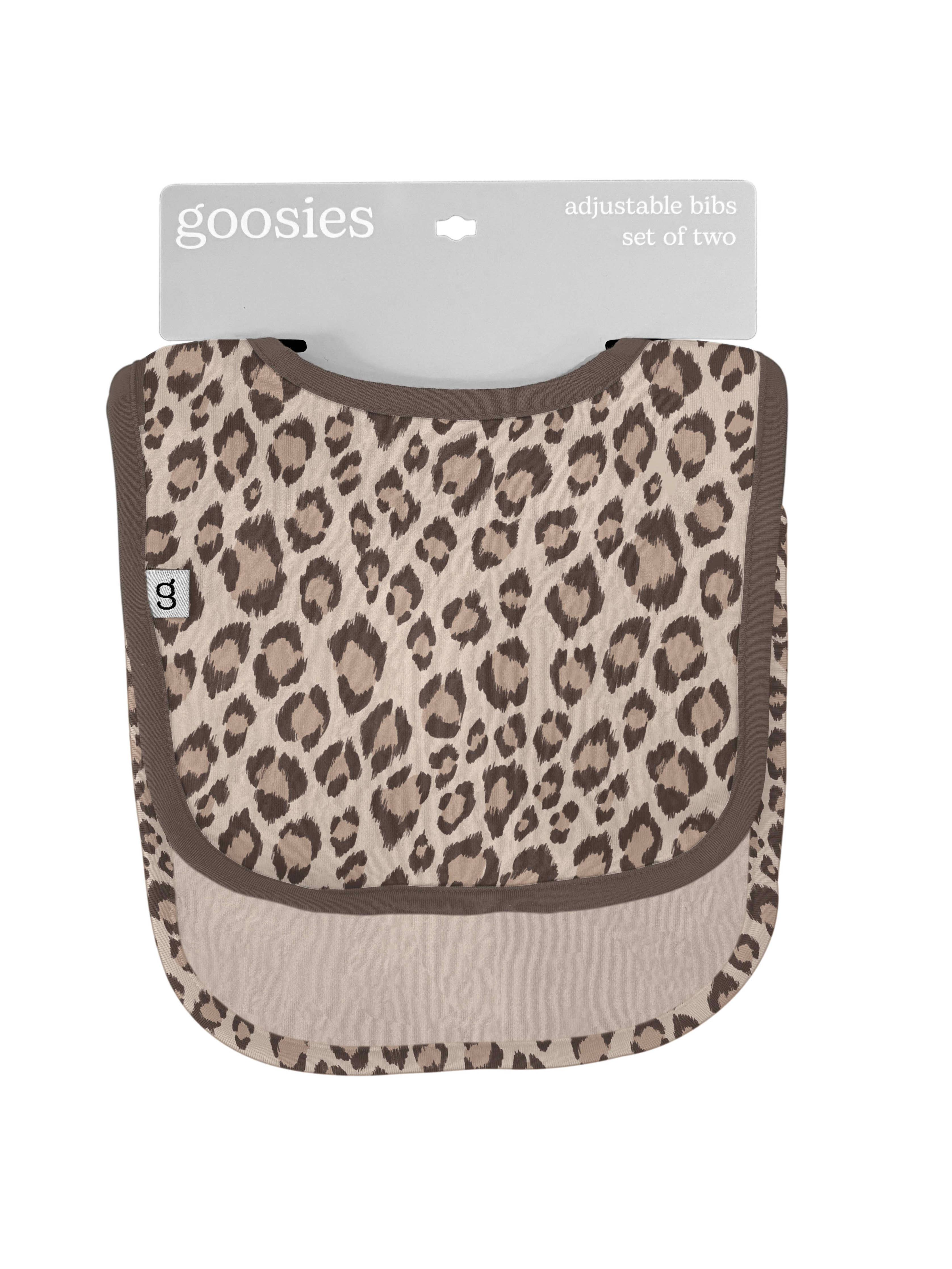 Bib Set of 2, Classic Leopard