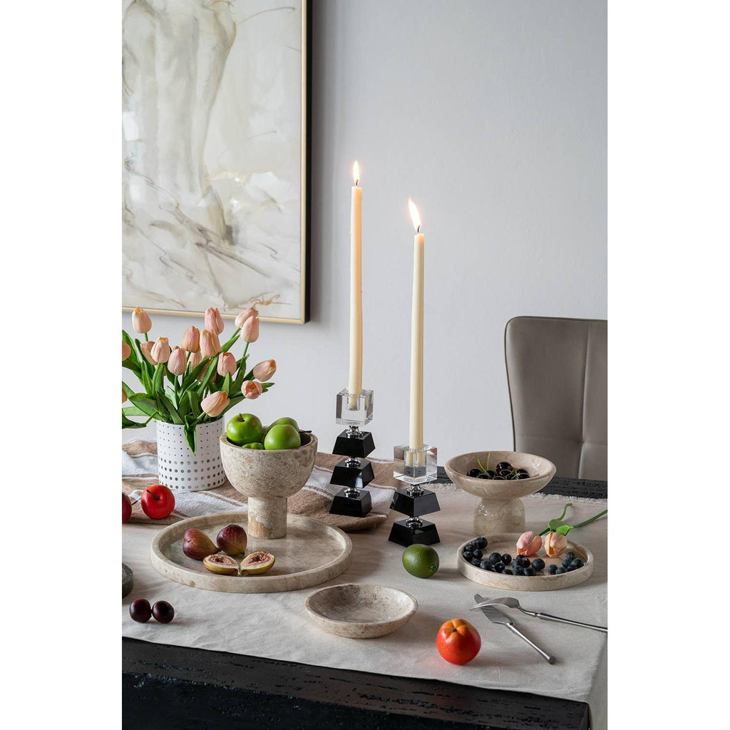 Marble Elegance Pedestal Bowl