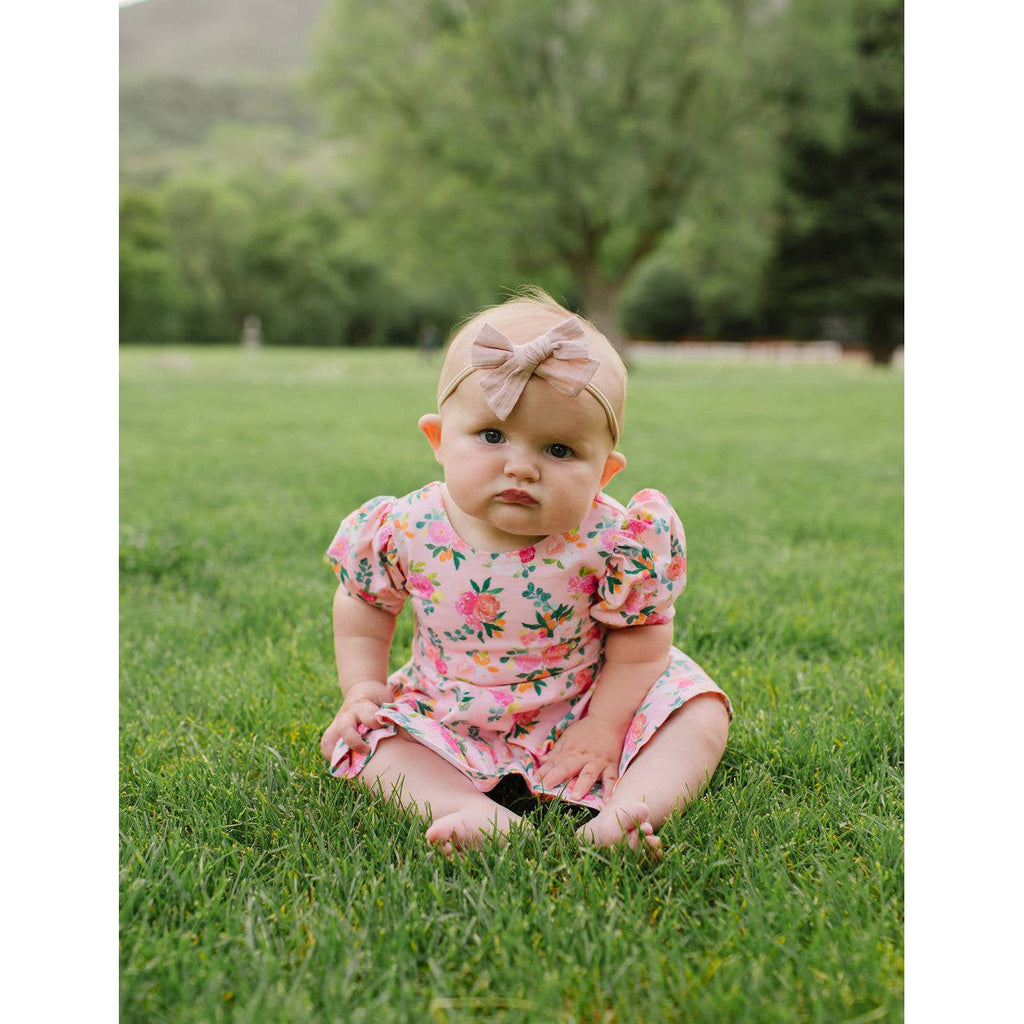 Ollie Jay Skirted Leo in Peach Bouquet