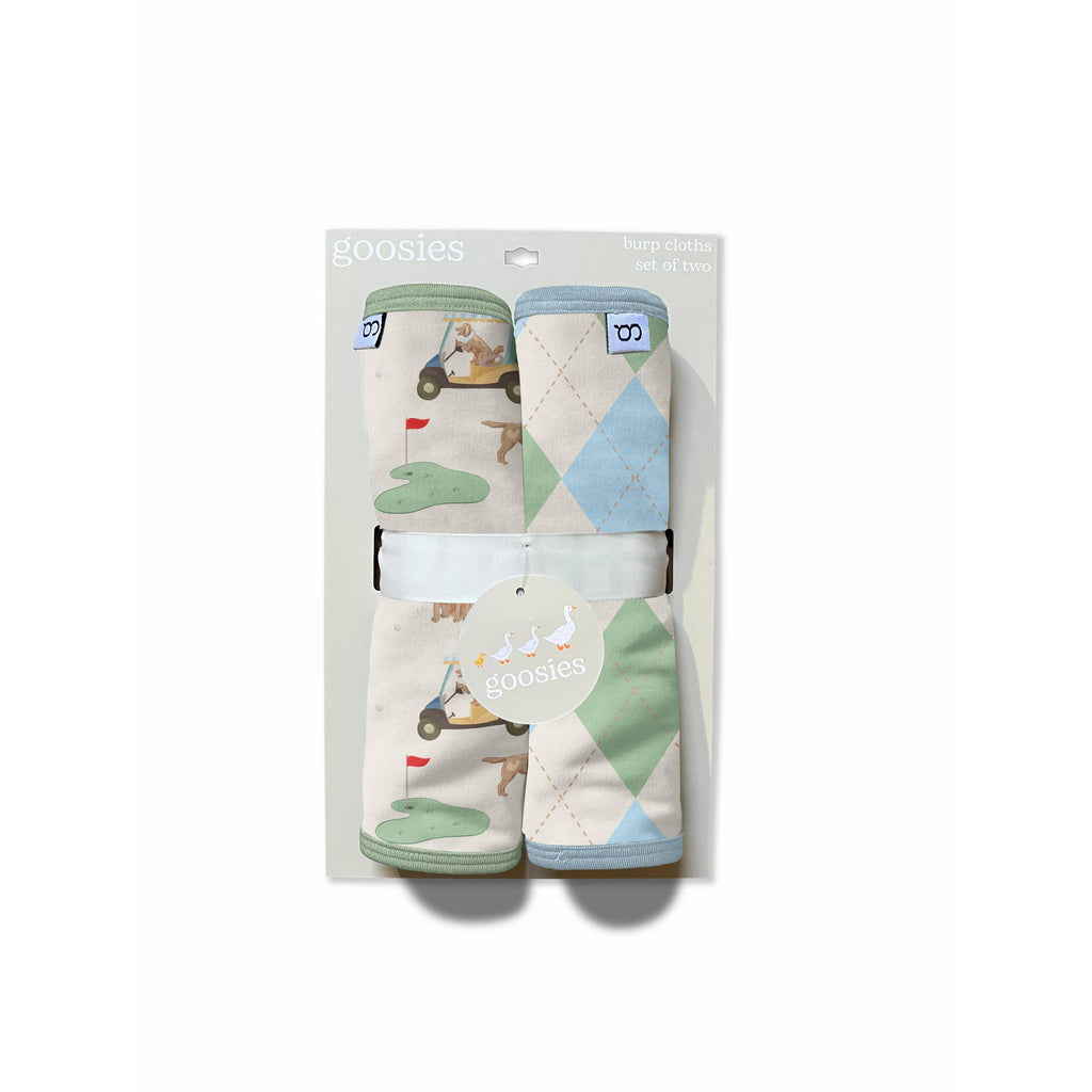 Goosies Burp Cloth Set, Barks & Birdies
