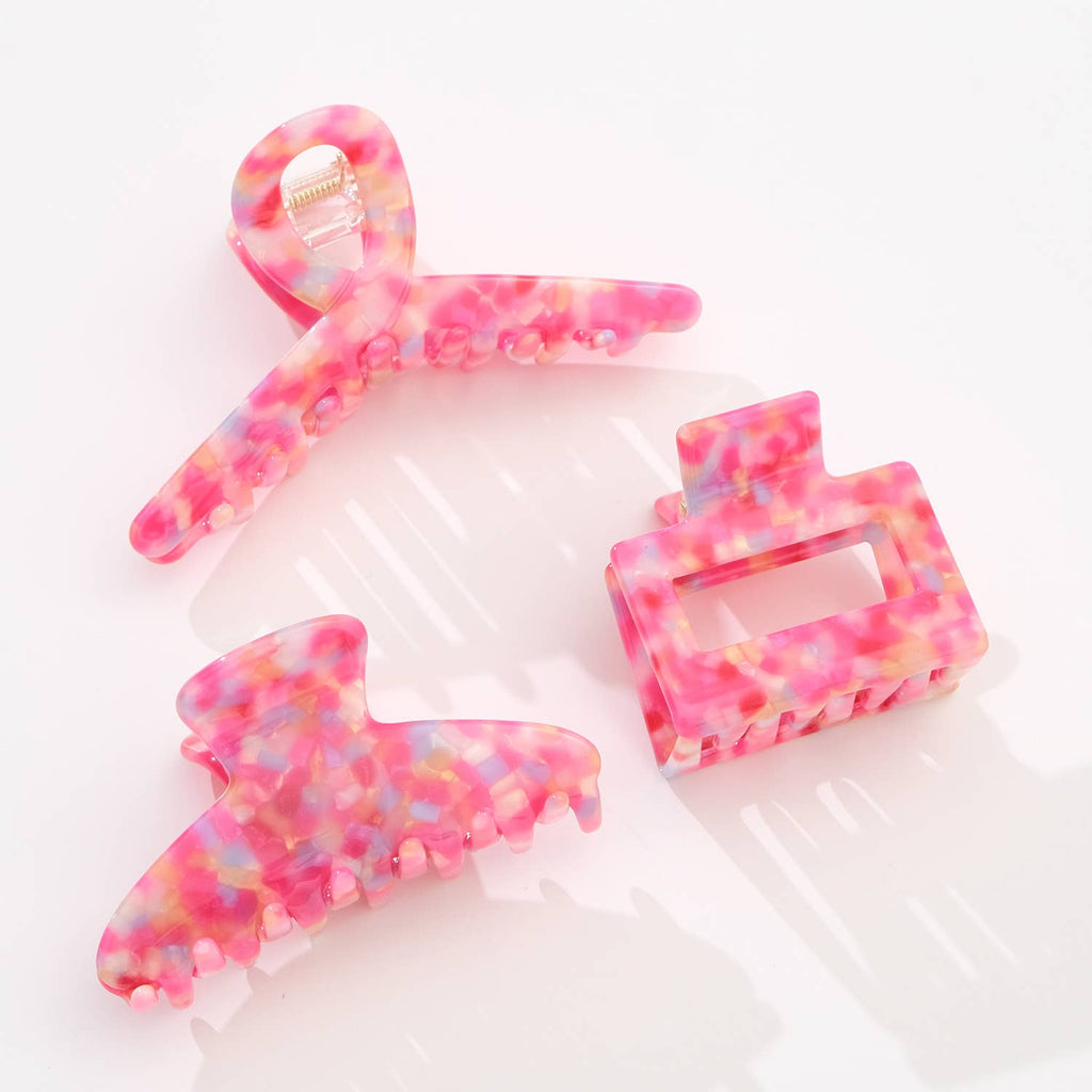 Pink Punch Claw Clips
