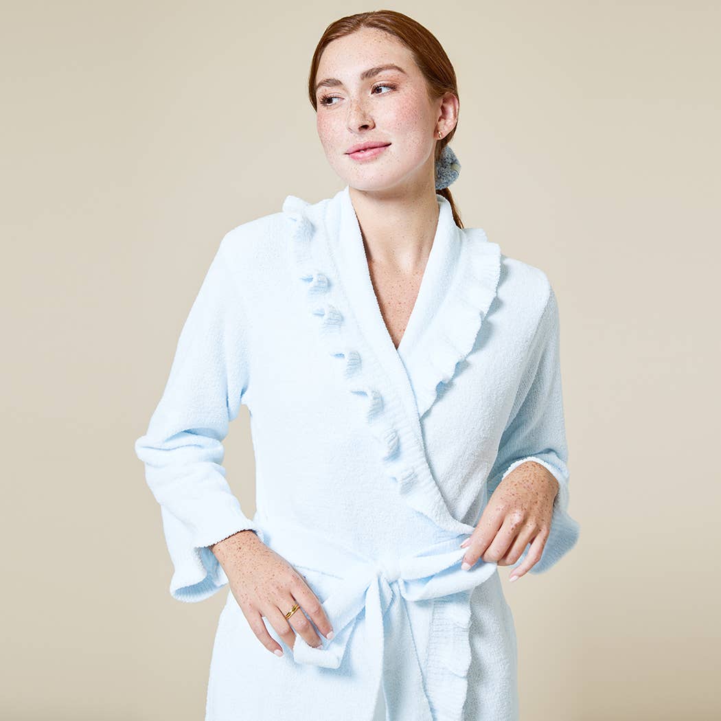 Ruffle Chenille Robe