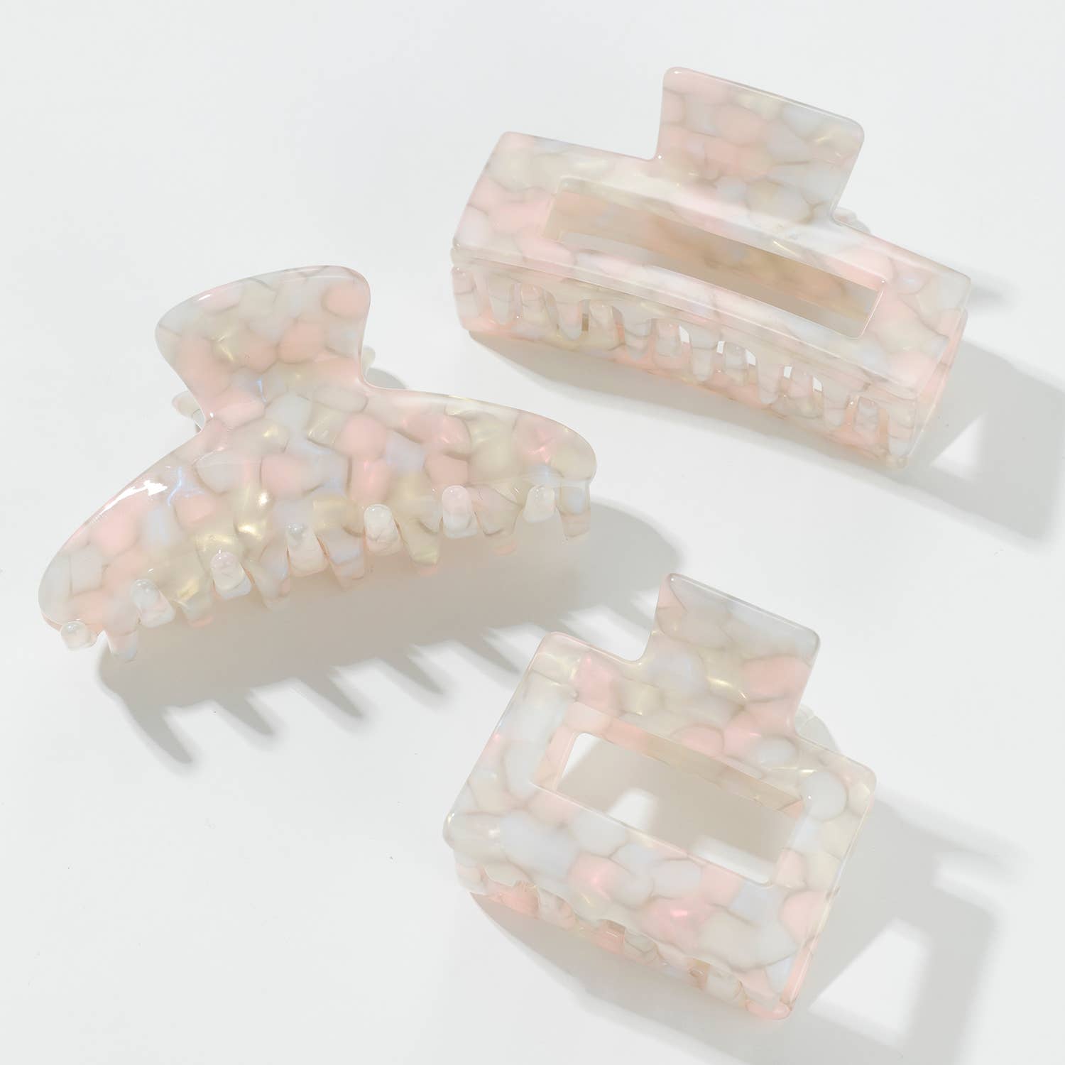 Pastel Moon Claw Clips