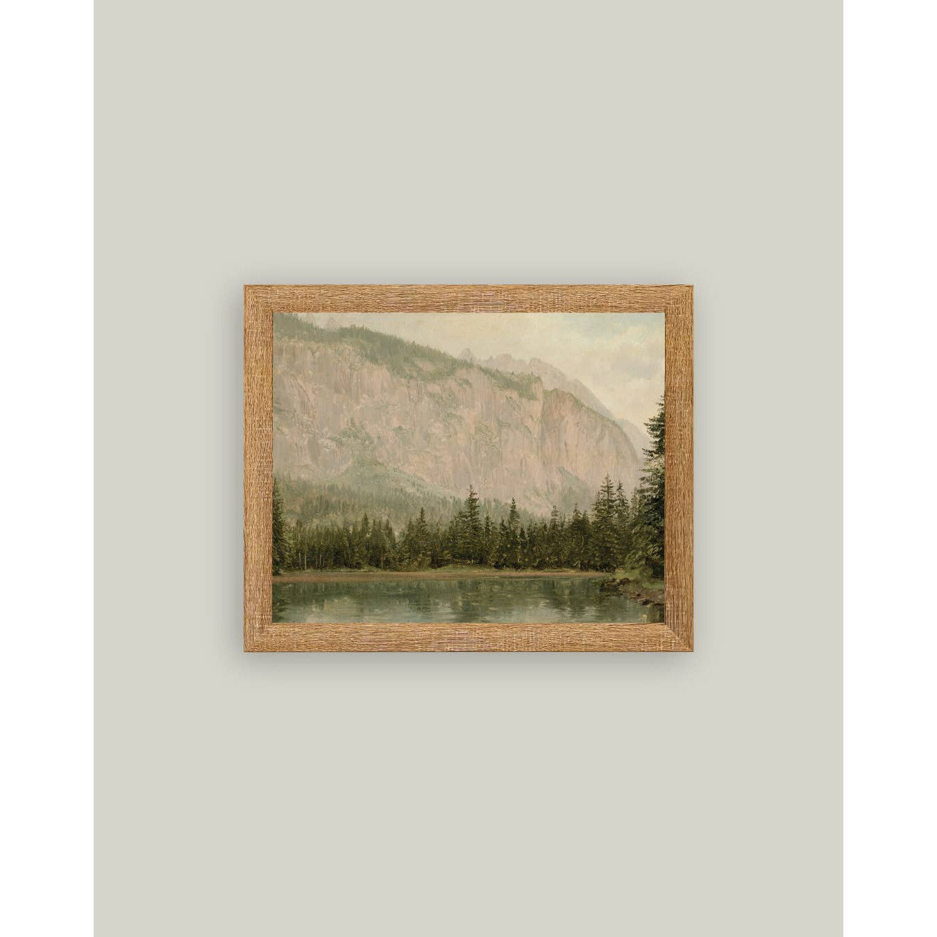 Mountain Pine Framed Antique Art