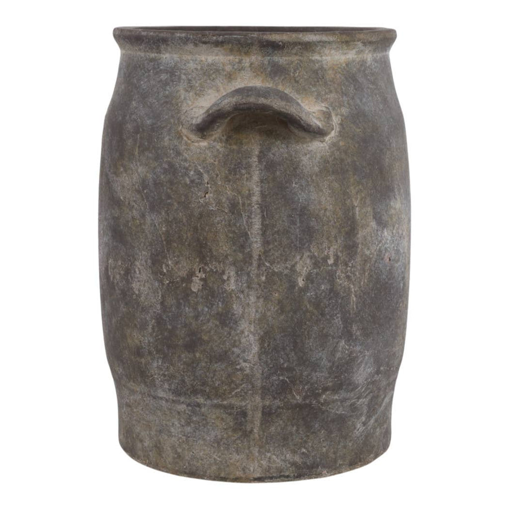 Decorative Vase - Brown Terracotta Textured Tall, 12 in.
